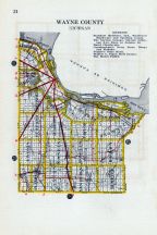 Wayne County, Michigan State Atlas 1916 Automobile and Sportsmens Guide